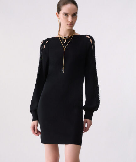 ABITO CON CUT OUT RICAMATI