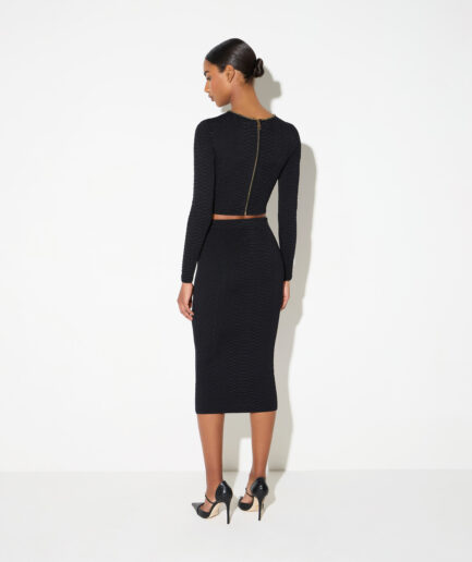 TOP IN MAGLIA A TRAMA SNAKE