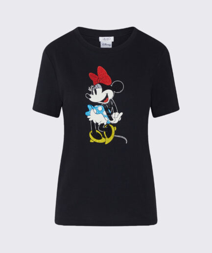 T-SHIRT CON STAMPA MINNIE E TOPOLINO