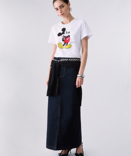 T-SHIRT CON STAMPA MINNIE E TOPOLINO
